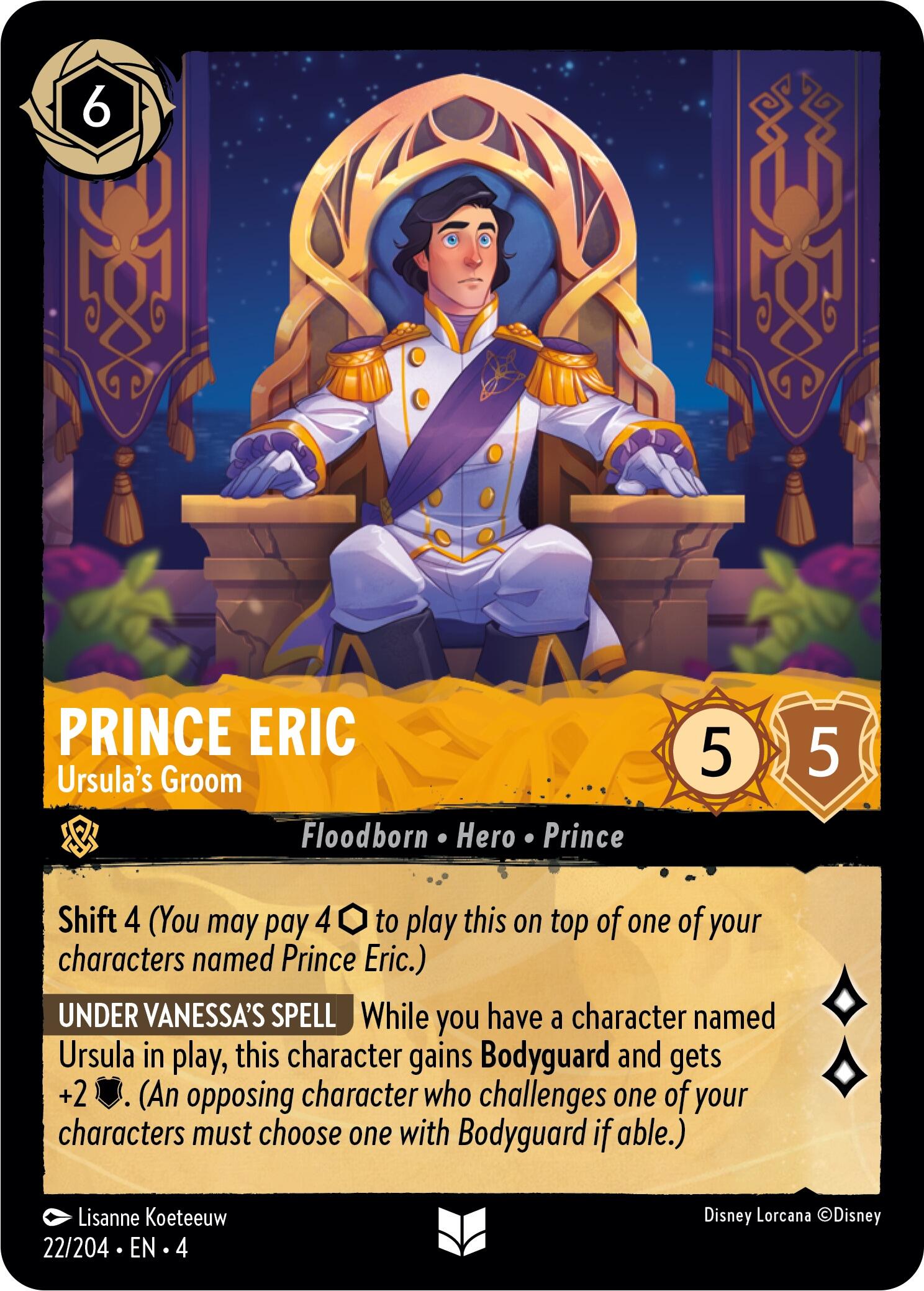 Prince Eric - Ursula's Groom (22/204) [Ursula's Return] | L.A. Mood Comics and Games