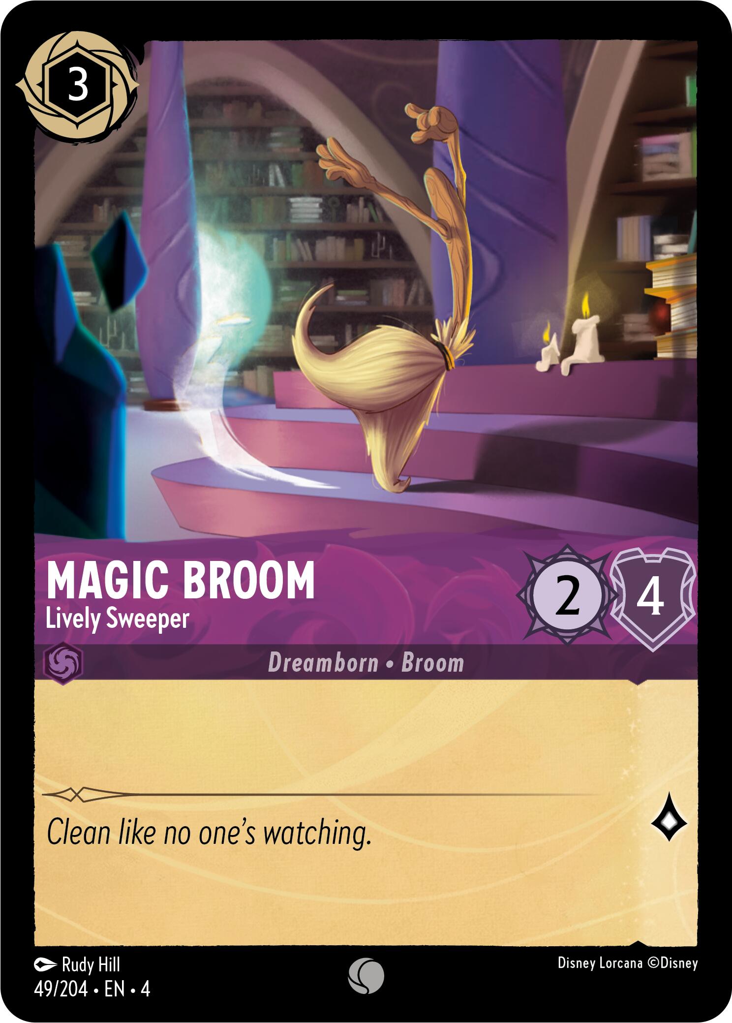 Magic Broom - Lively Sweeper (49/204) [Ursula's Return] | L.A. Mood Comics and Games