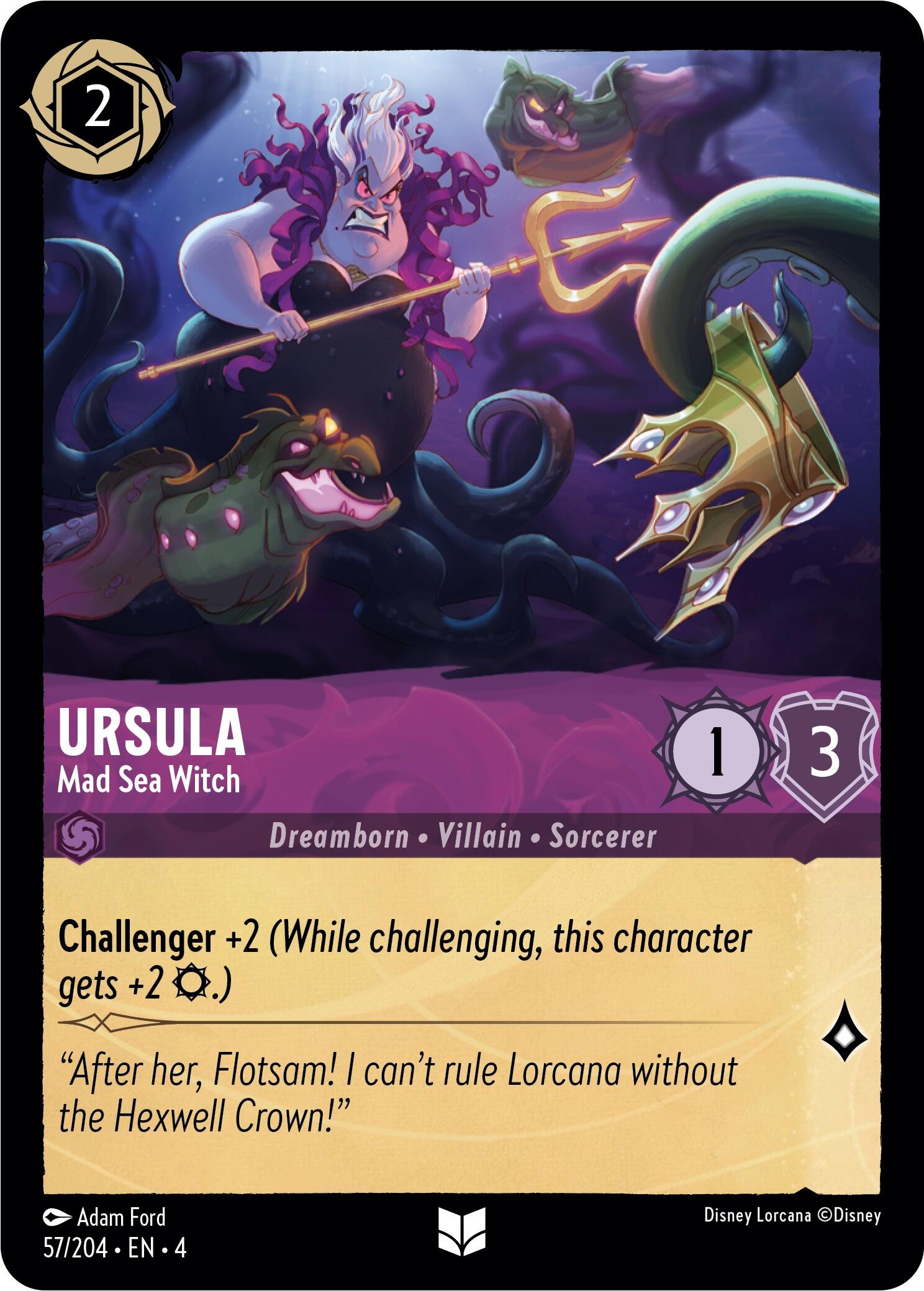 Ursula - Mad Sea Witch (57/204) [Ursula's Return] | L.A. Mood Comics and Games