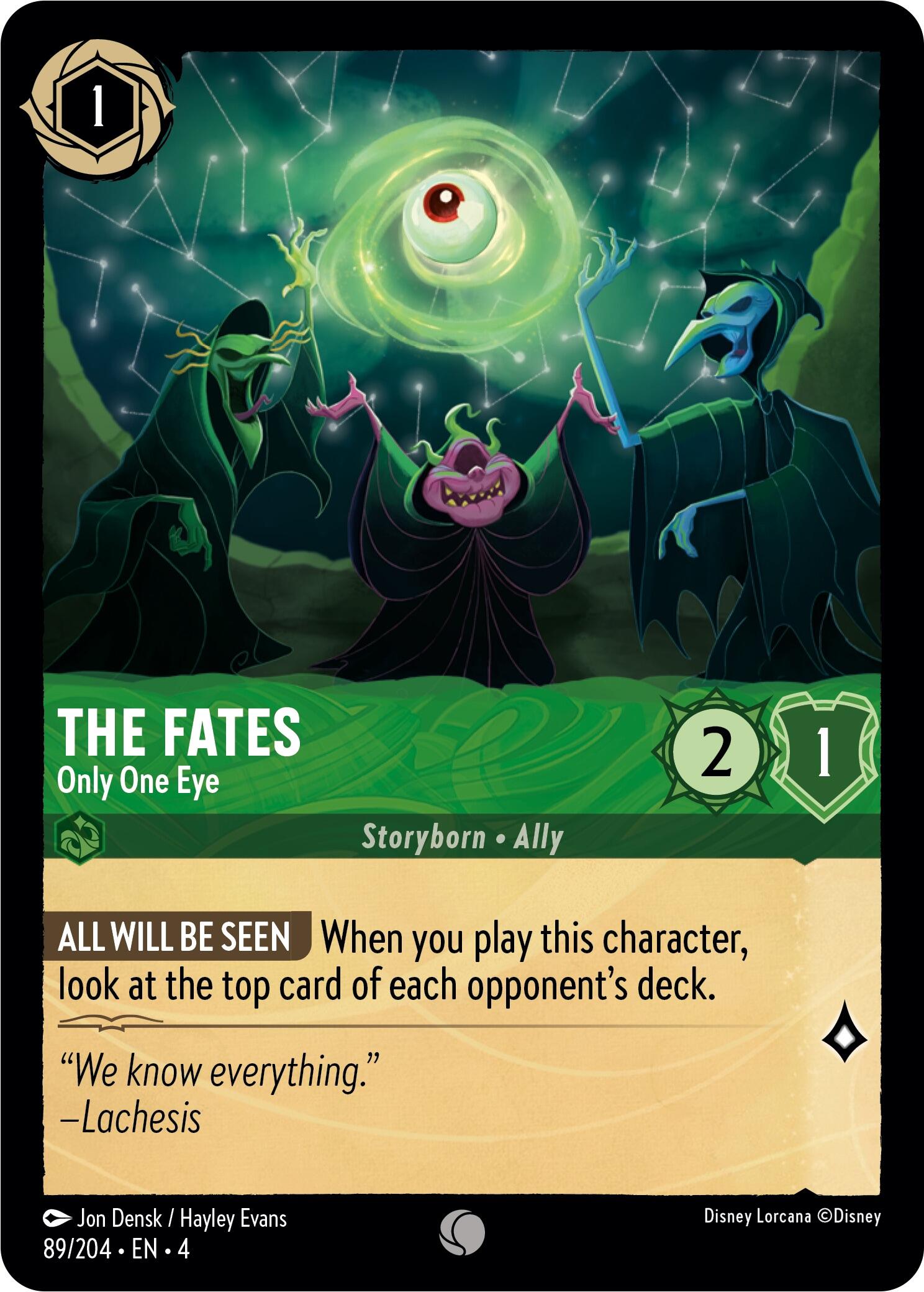 The Fates - Only One Eye (89/204) [Ursula's Return] | L.A. Mood Comics and Games