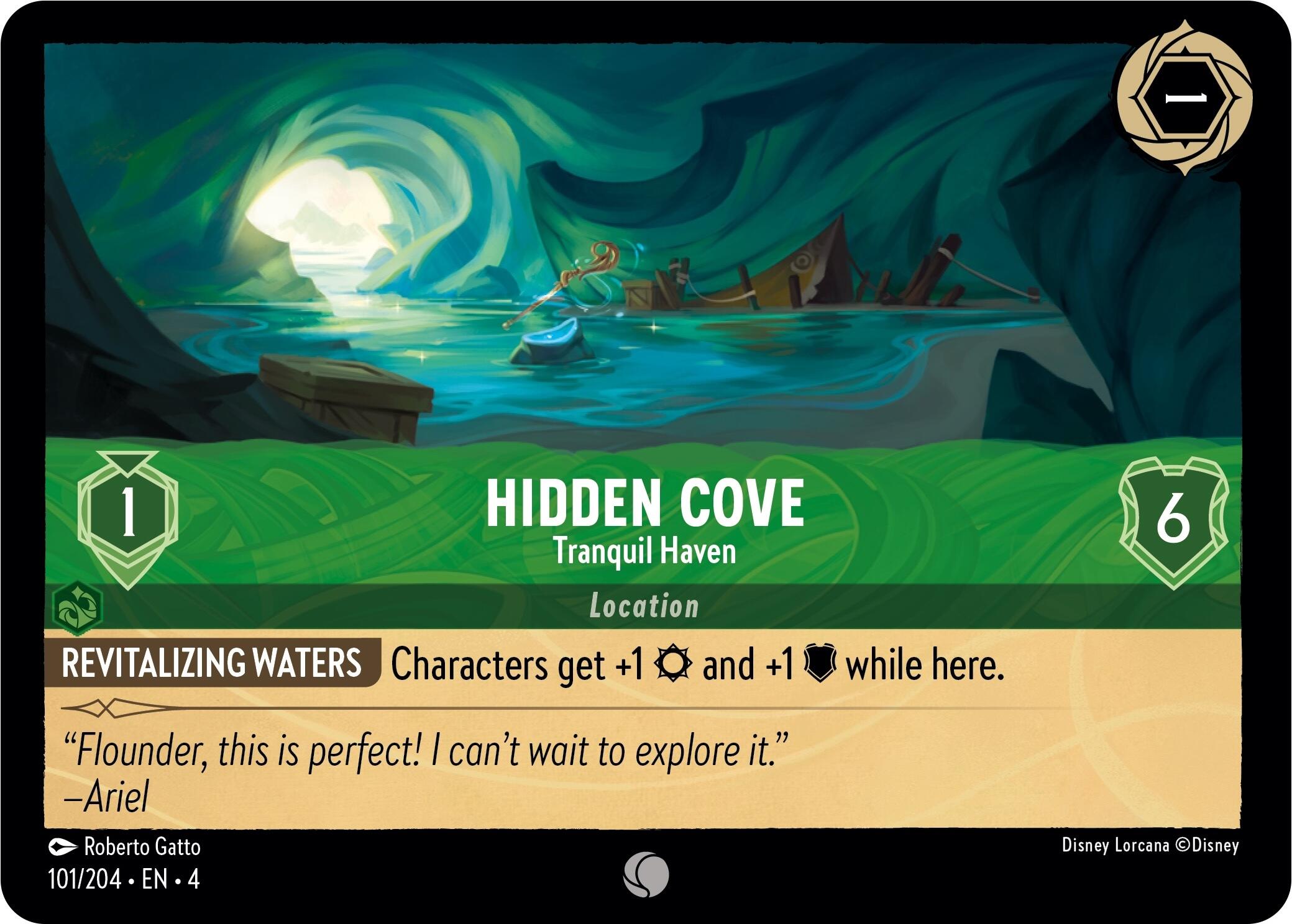 Hidden Cove - Tranquil Haven (101/204) [Ursula's Return] | L.A. Mood Comics and Games