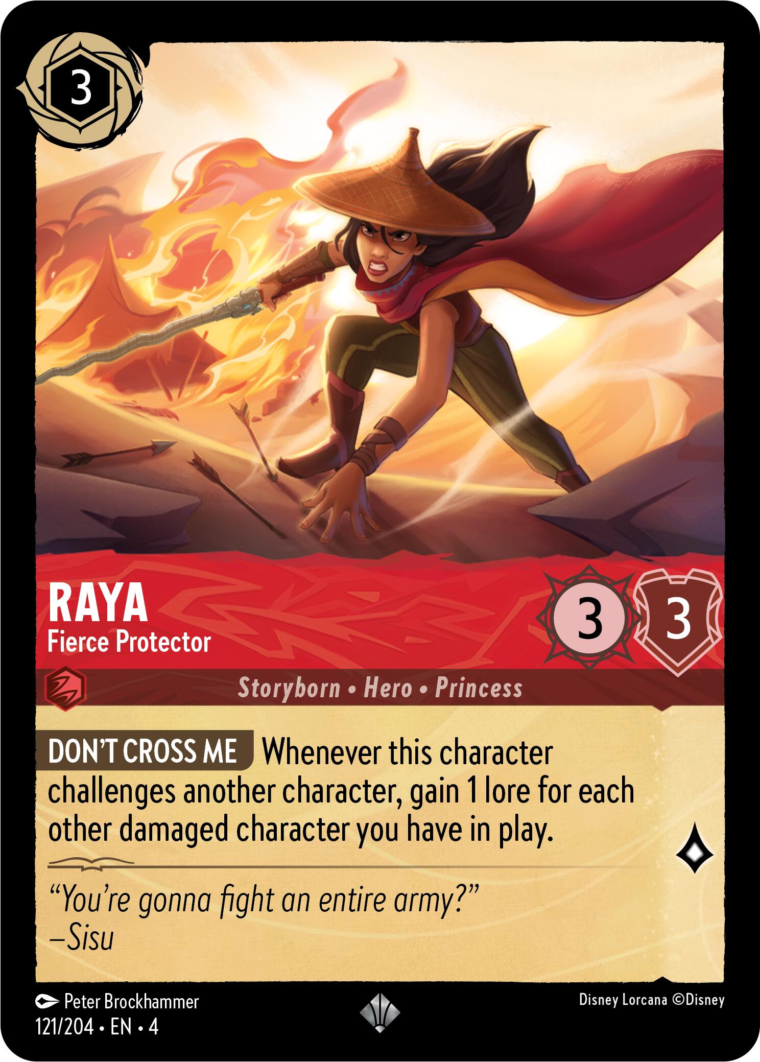 Raya - Fierce Protector (121/204) [Ursula's Return] | L.A. Mood Comics and Games