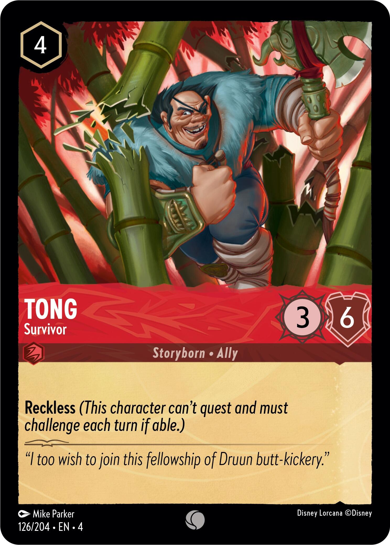 Tong - Survivor (126/204) [Ursula's Return] | L.A. Mood Comics and Games