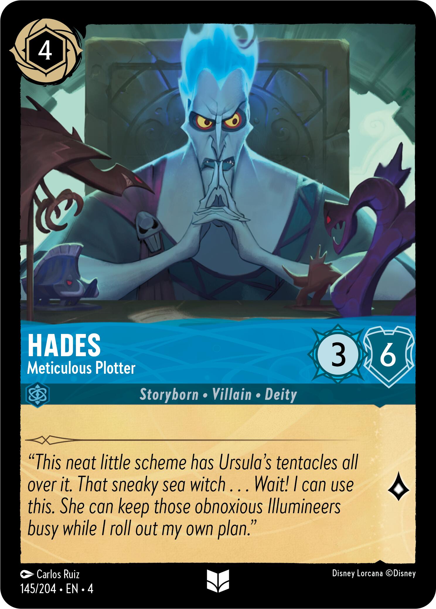 Hades - Meticulous Plotter (145/204) [Ursula's Return] | L.A. Mood Comics and Games
