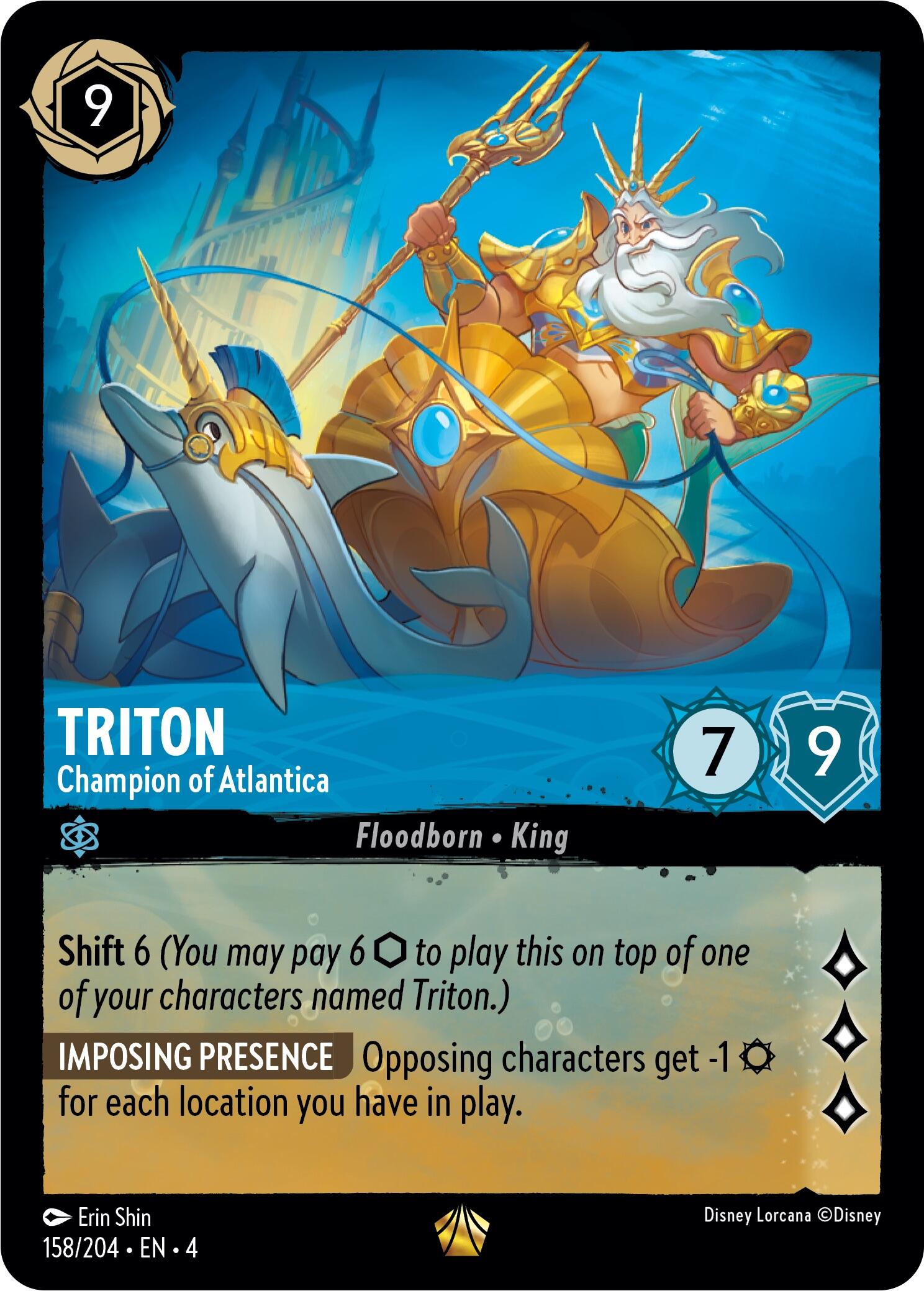 Triton - Champion of Atlantica (158/204) [Ursula's Return] | L.A. Mood Comics and Games
