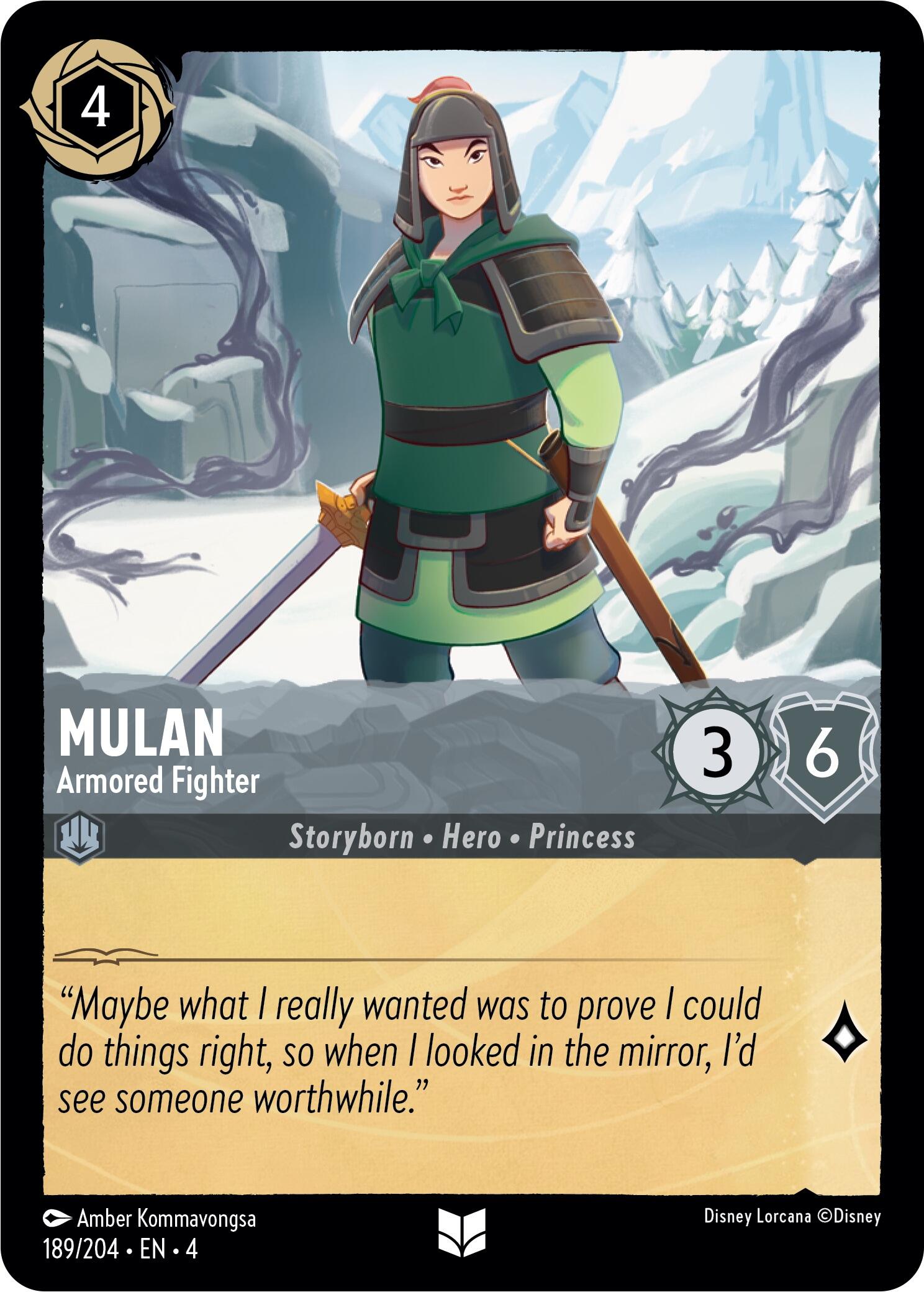 Mulan - Armored Fighter (189/204) [Ursula's Return] | L.A. Mood Comics and Games