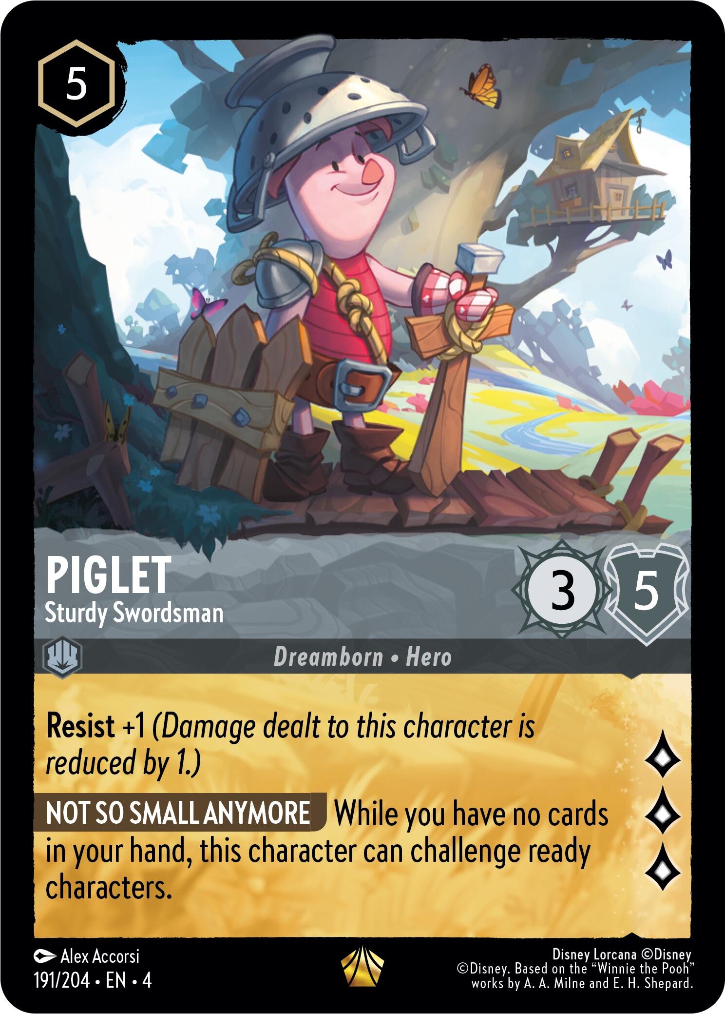 Piglet - Sturdy Swordsman (191/204) [Ursula's Return] | L.A. Mood Comics and Games