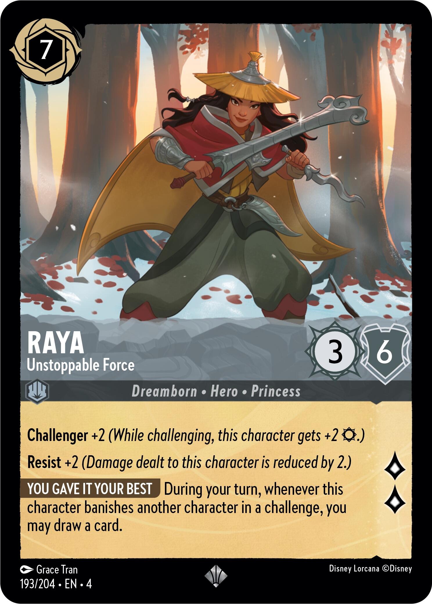 Raya - Unstoppable Force (193/204) [Ursula's Return] | L.A. Mood Comics and Games