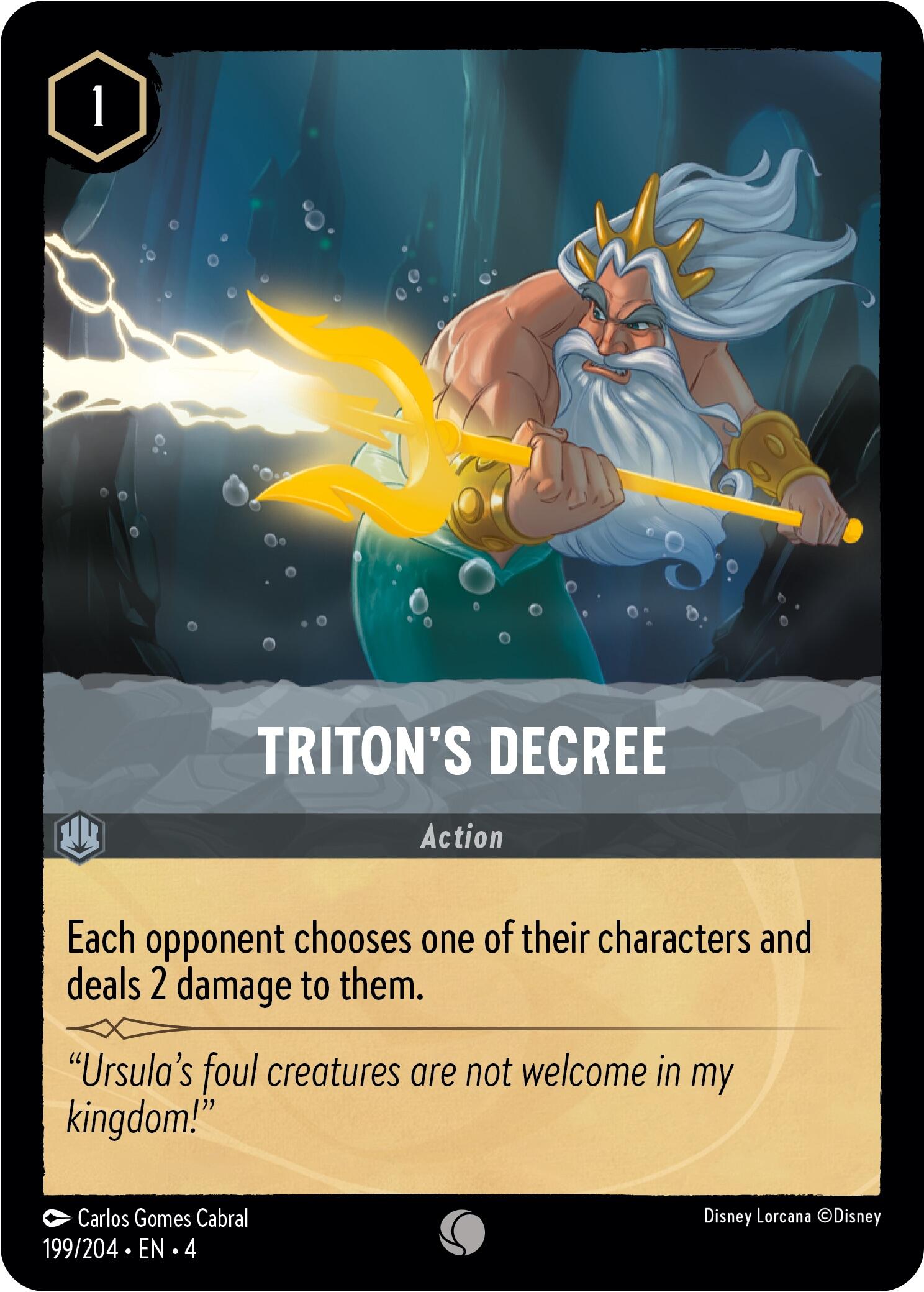 Triton's Decree (199/204) [Ursula's Return] | L.A. Mood Comics and Games