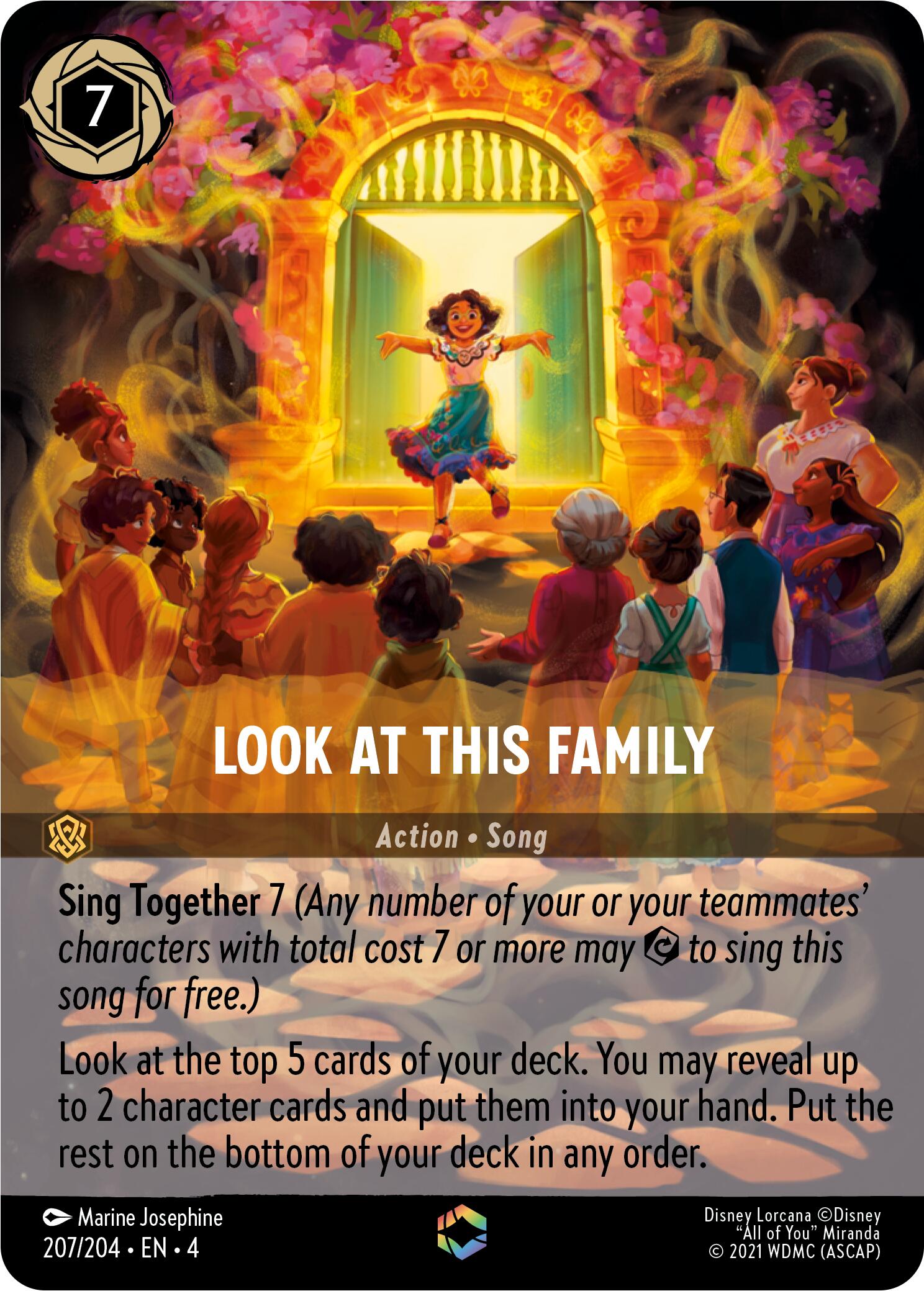 Look at This Family (Enchanted) (207/204) [Ursula's Return] | L.A. Mood Comics and Games