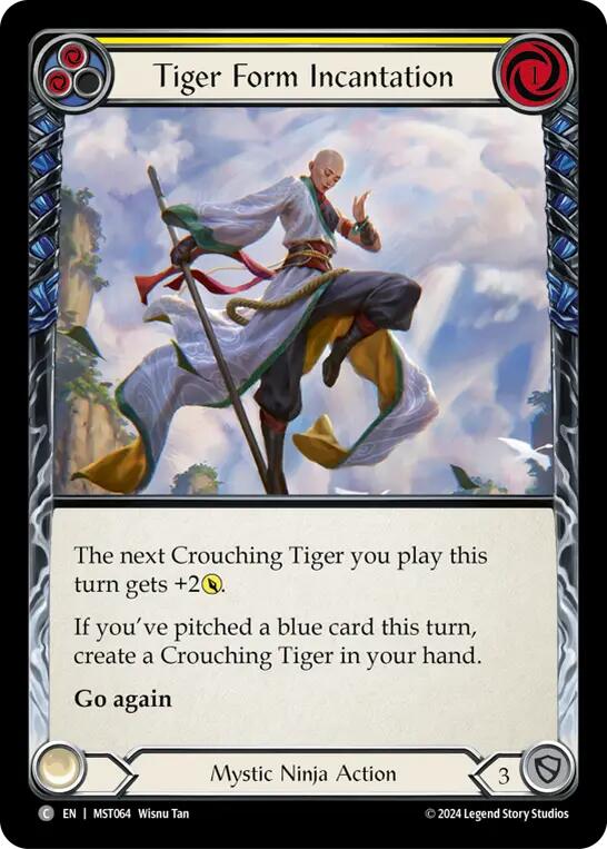 Tiger Form Incantation (Yellow) [MST064] (Part the Mistveil) | L.A. Mood Comics and Games