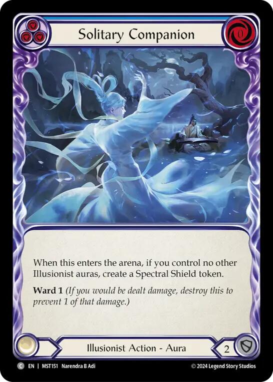 Solitary Companion (Blue) [MST151] (Part the Mistveil)  Rainbow Foil | L.A. Mood Comics and Games