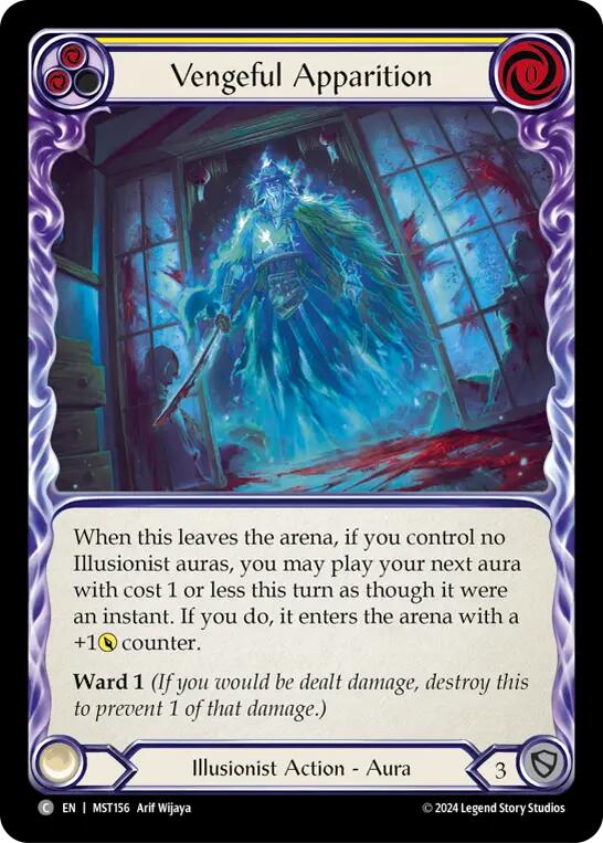 Vengeful Apparition (Yellow) [MST156] (Part the Mistveil)  Rainbow Foil | L.A. Mood Comics and Games