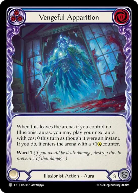 Vengeful Apparition (Blue) [MST157] (Part the Mistveil)  Rainbow Foil | L.A. Mood Comics and Games