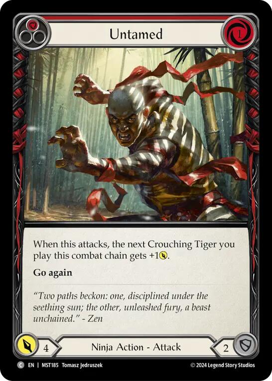 Untamed (Red) [MST185] (Part the Mistveil)  Rainbow Foil | L.A. Mood Comics and Games