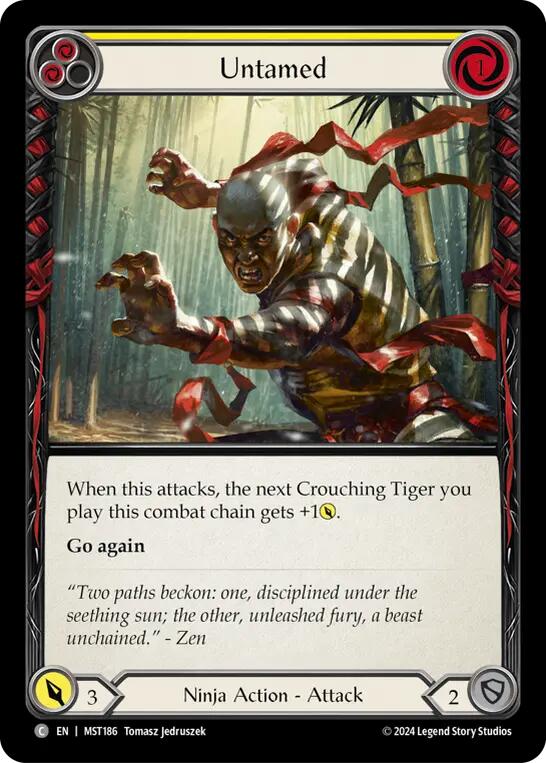 Untamed (Yellow) [MST186] (Part the Mistveil)  Rainbow Foil | L.A. Mood Comics and Games