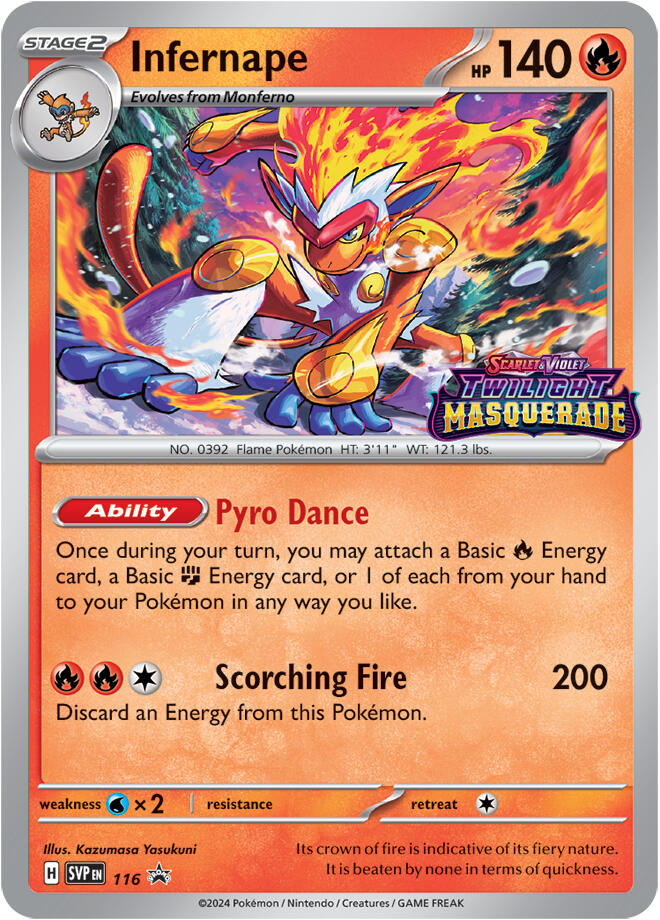 Infernape (116) [Scarlet & Violet: Black Star Promos] | L.A. Mood Comics and Games