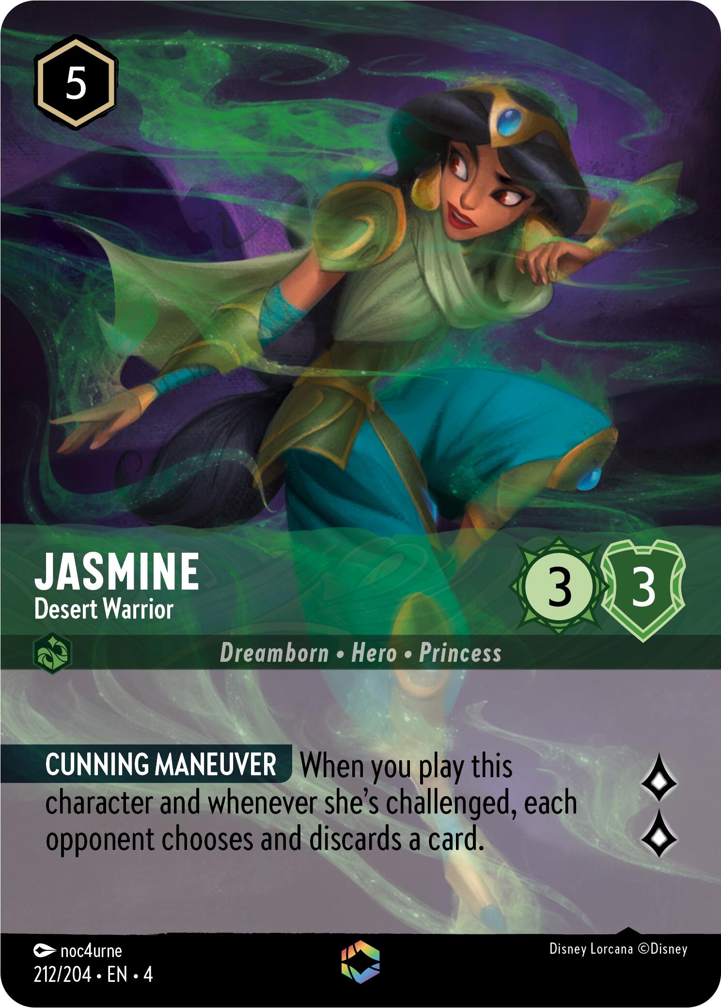 Jasmine - Desert Warrior (Enchanted) (212/204) [Ursula's Return] | L.A. Mood Comics and Games
