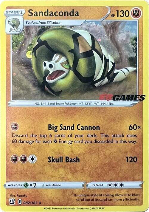 Sandaconda (082/163) (EB Games Exclusive) [Sword & Shield: Battle Styles] | L.A. Mood Comics and Games