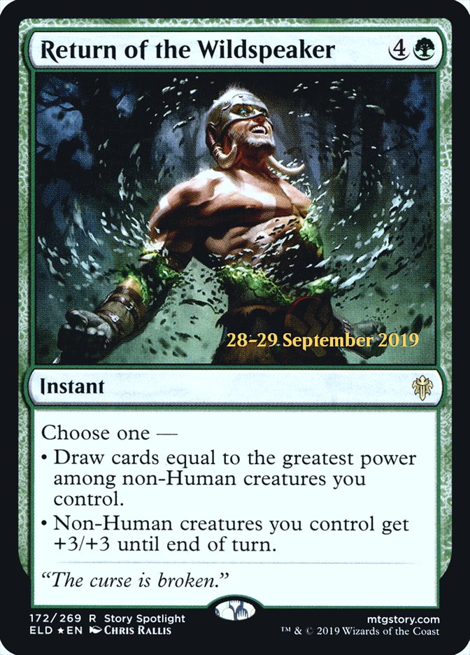 Return of the Wildspeaker [Throne of Eldraine Prerelease Promos] | L.A. Mood Comics and Games