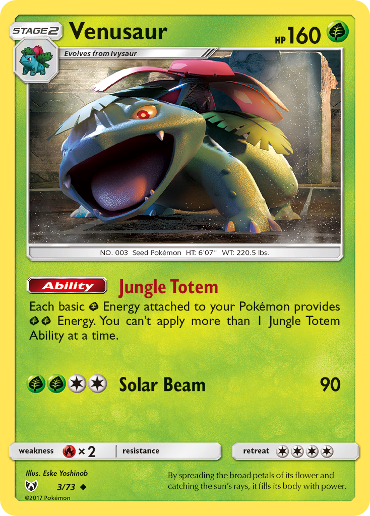 Venusaur (3/73) [Sun & Moon: Shining Legends] | L.A. Mood Comics and Games