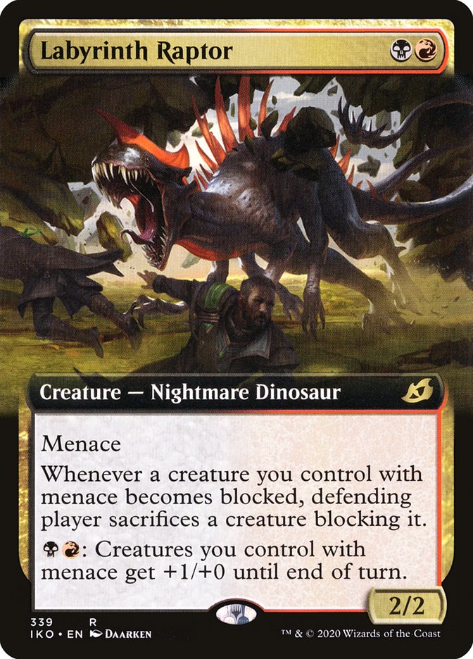 Labyrinth Raptor (Extended Art) [Ikoria: Lair of Behemoths] | L.A. Mood Comics and Games