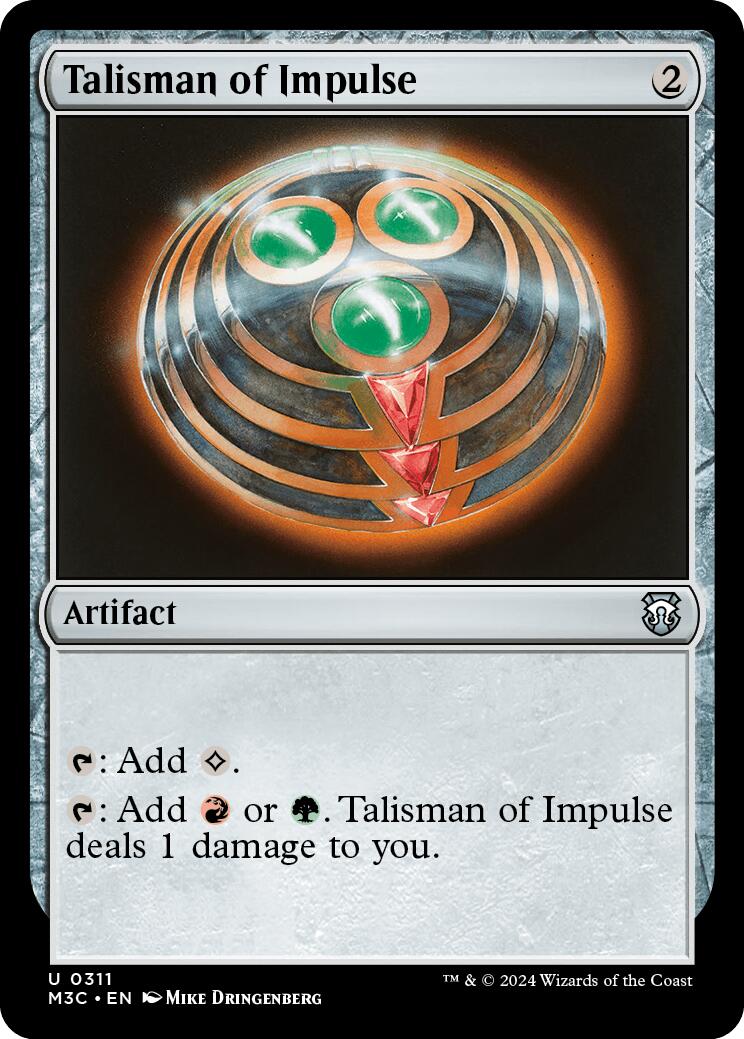 Talisman of Impulse [Modern Horizons 3 Commander] | L.A. Mood Comics and Games