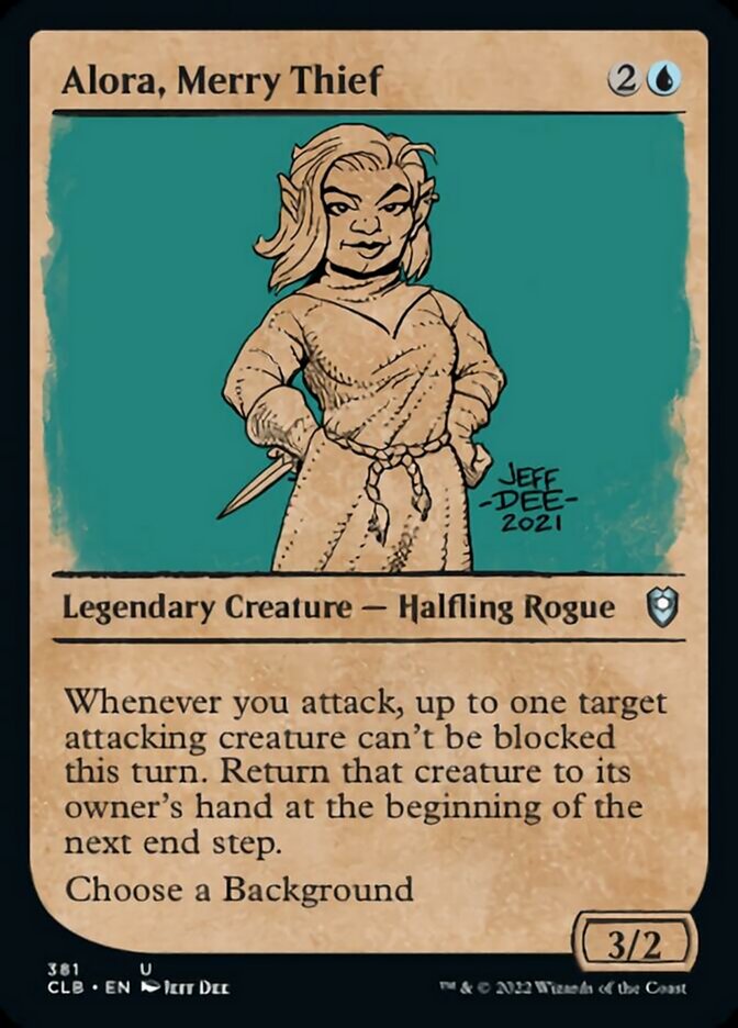 Alora, Merry Thief (Showcase) [Commander Legends: Battle for Baldur's Gate] | L.A. Mood Comics and Games