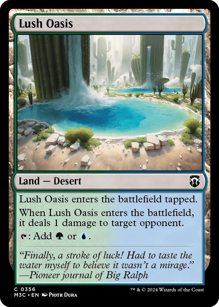 Lush Oasis [Modern Horizons 3 Commander] | L.A. Mood Comics and Games