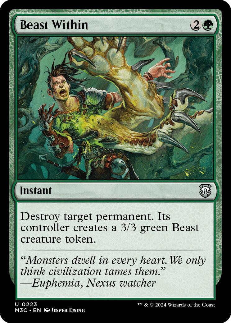 Beast Within [Modern Horizons 3 Commander] | L.A. Mood Comics and Games