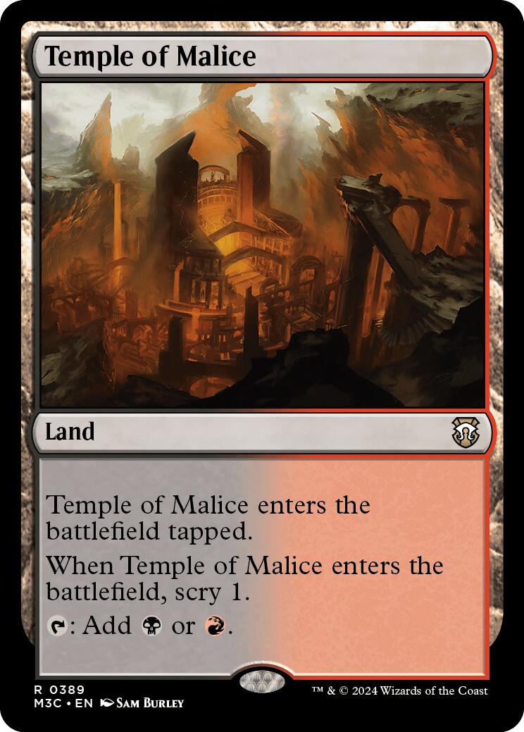 Temple of Malice [Modern Horizons 3 Commander] | L.A. Mood Comics and Games