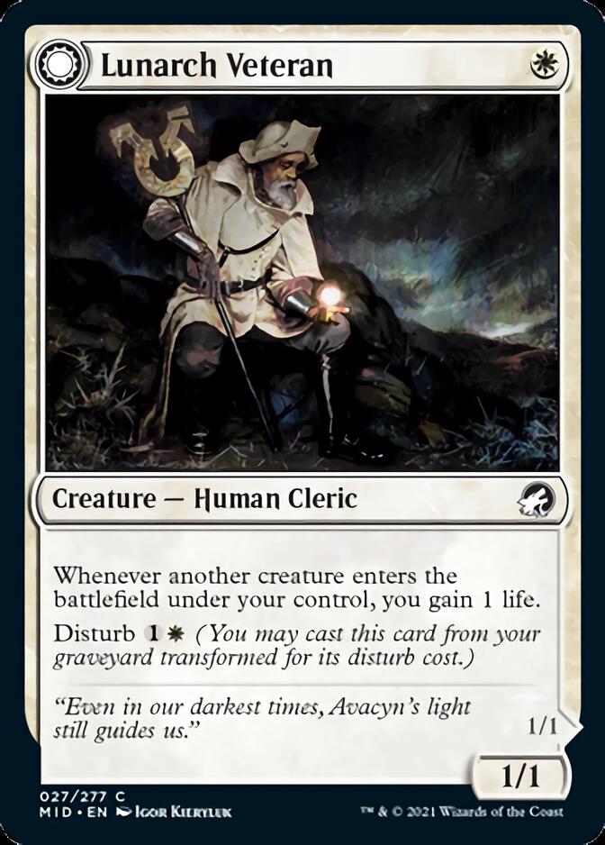 Lunarch Veteran // Luminous Phantom [Innistrad: Midnight Hunt] | L.A. Mood Comics and Games
