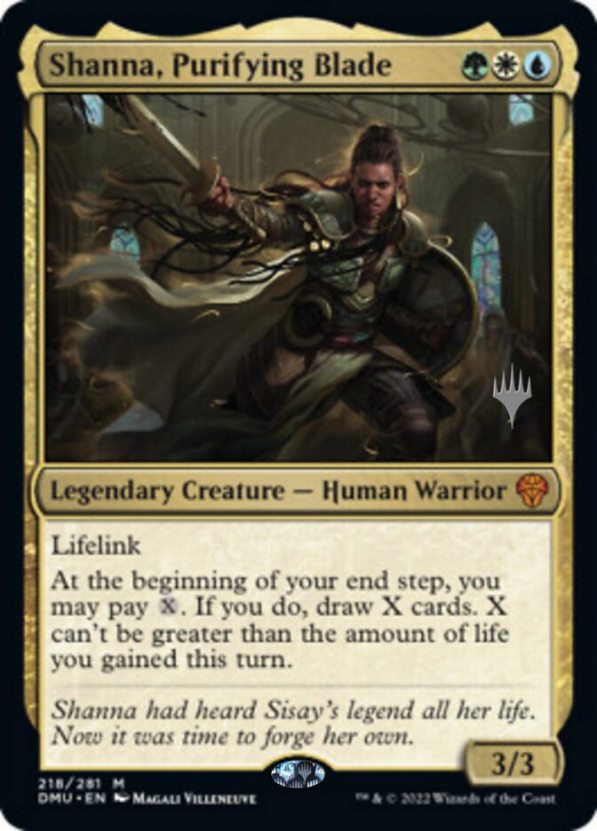 Shanna, Purifying Blade (Promo Pack) [Dominaria United Promos] | L.A. Mood Comics and Games