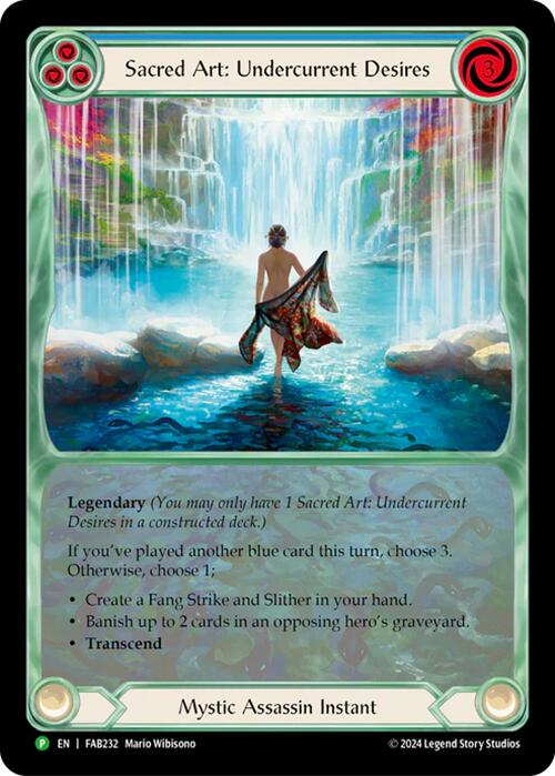 Sacred Art: Undercurrent Desires [FAB232] (Promo)  Rainbow Foil | L.A. Mood Comics and Games