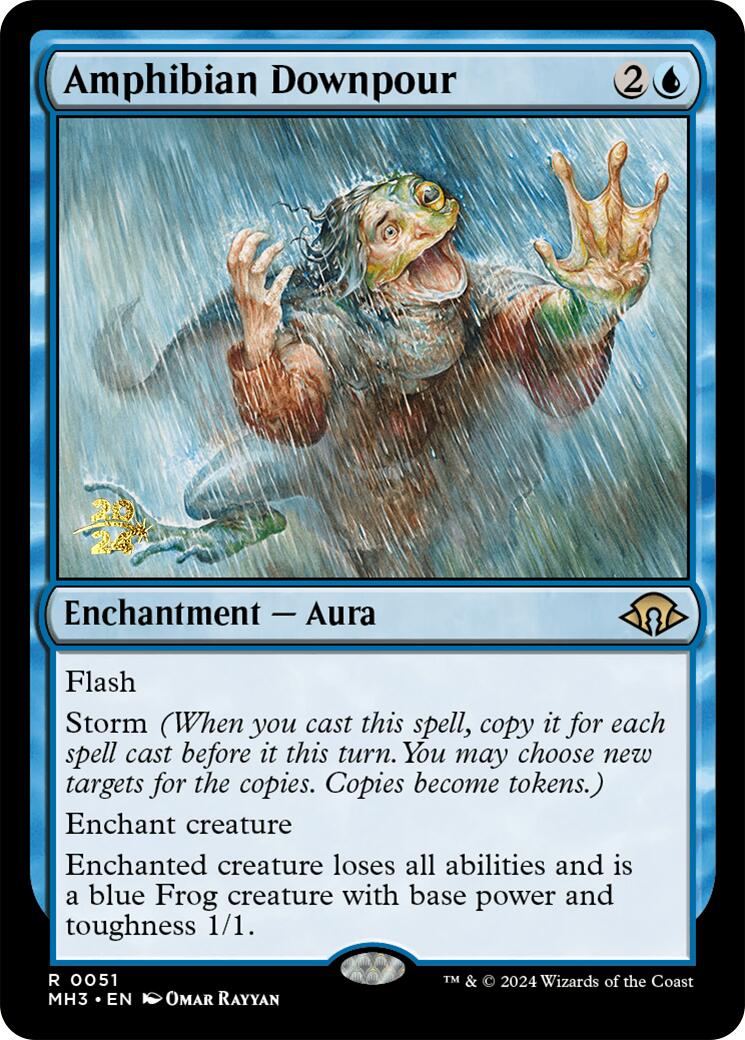 Amphibian Downpour [Modern Horizons 3 Prerelease Promos] | L.A. Mood Comics and Games