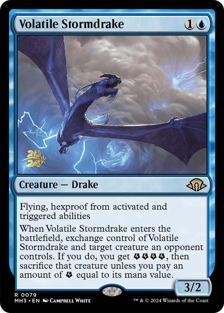Volatile Stormdrake [Modern Horizons 3 Prerelease Promos] | L.A. Mood Comics and Games