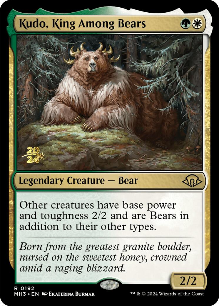 Kudo, King Among Bears [Modern Horizons 3 Prerelease Promos] | L.A. Mood Comics and Games
