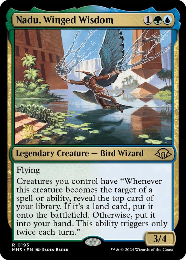 Nadu, Winged Wisdom [Modern Horizons 3 Prerelease Promos] | L.A. Mood Comics and Games