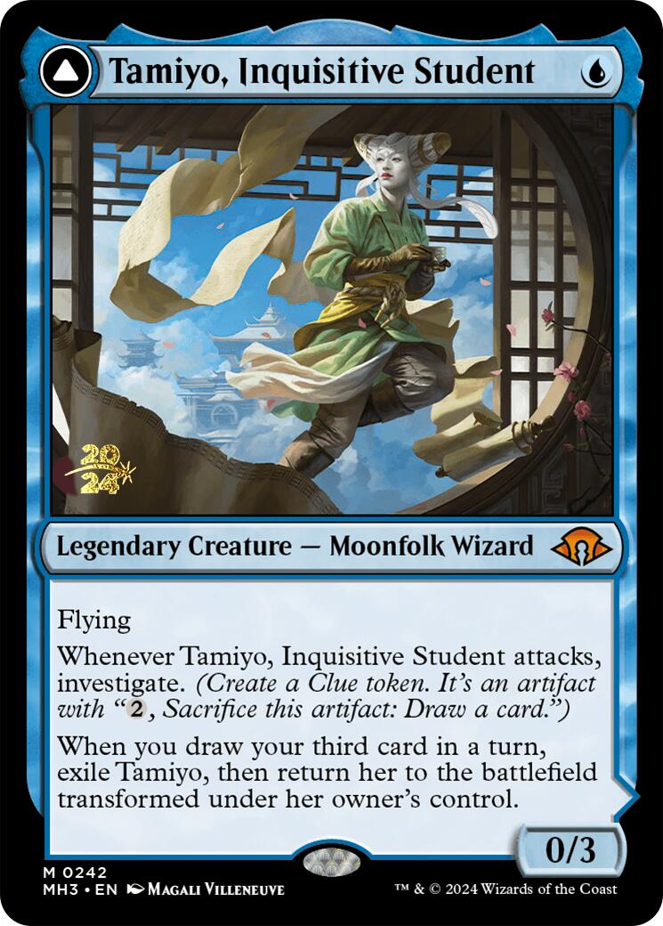 Tamiyo, Inquisitive Student [Modern Horizons 3 Prerelease Promos] | L.A. Mood Comics and Games