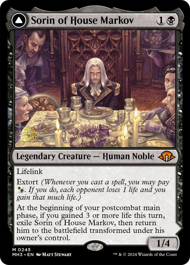 Sorin of House Markov [Modern Horizons 3 Prerelease Promos] | L.A. Mood Comics and Games
