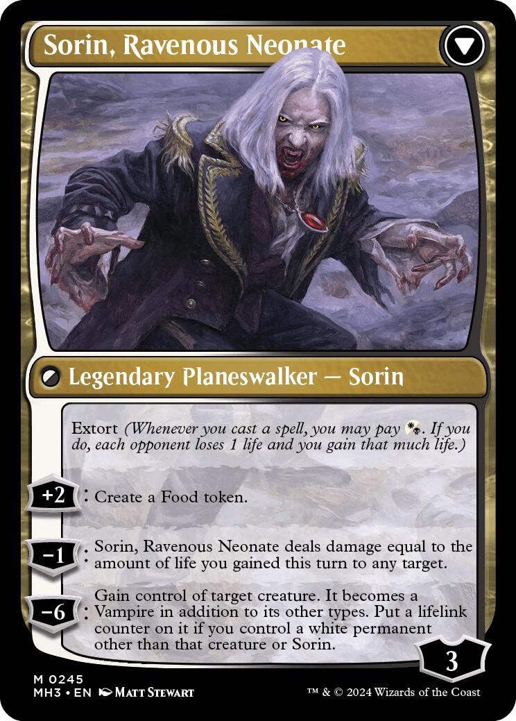 Sorin of House Markov [Modern Horizons 3 Prerelease Promos] | L.A. Mood Comics and Games