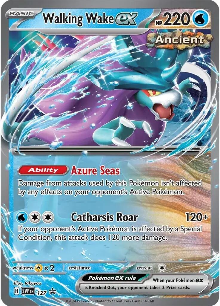 Walking Wake ex (127) [Scarlet & Violet: Black Star Promos] | L.A. Mood Comics and Games