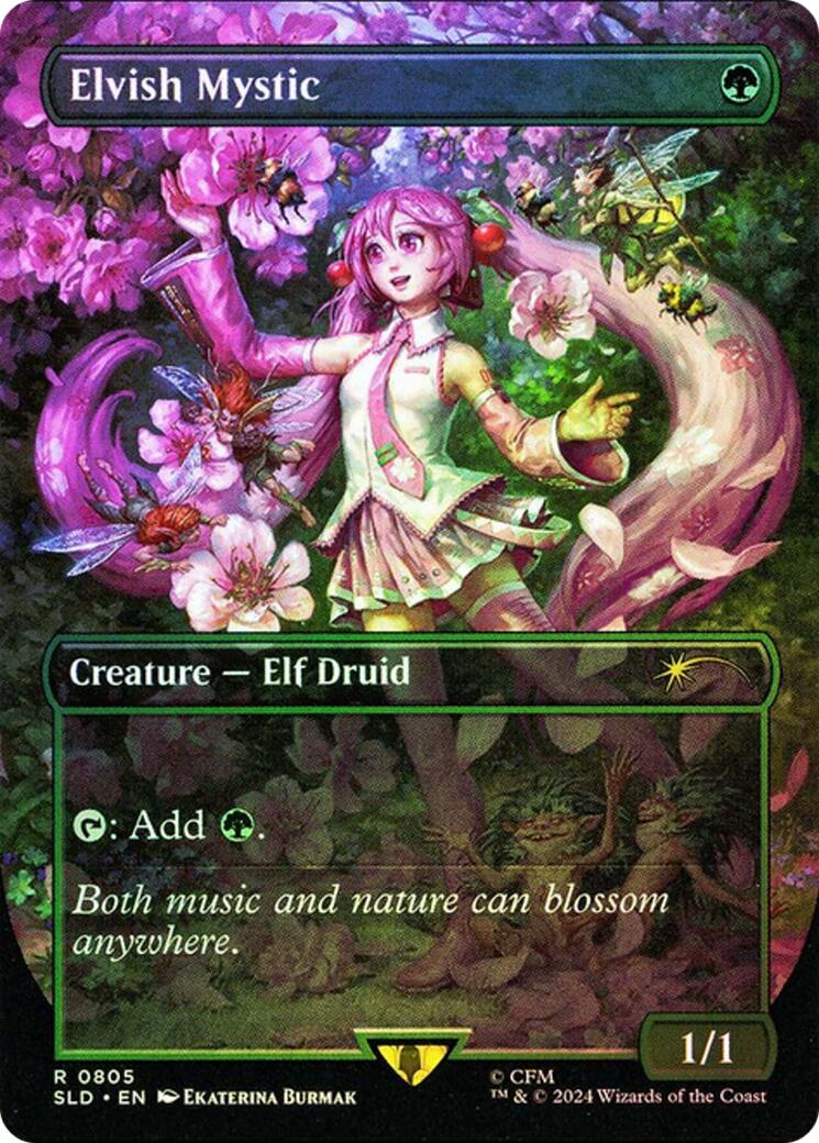 Elvish Mystic (0805 - Japanese Rainbow Foil) [Secret Lair Drop Series] | L.A. Mood Comics and Games