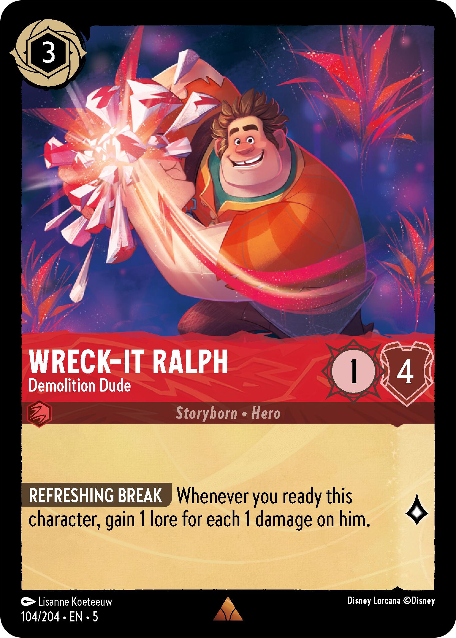 Wreck-It Ralph - Demolition Dude (104/204) [Shimmering Skies] | L.A. Mood Comics and Games