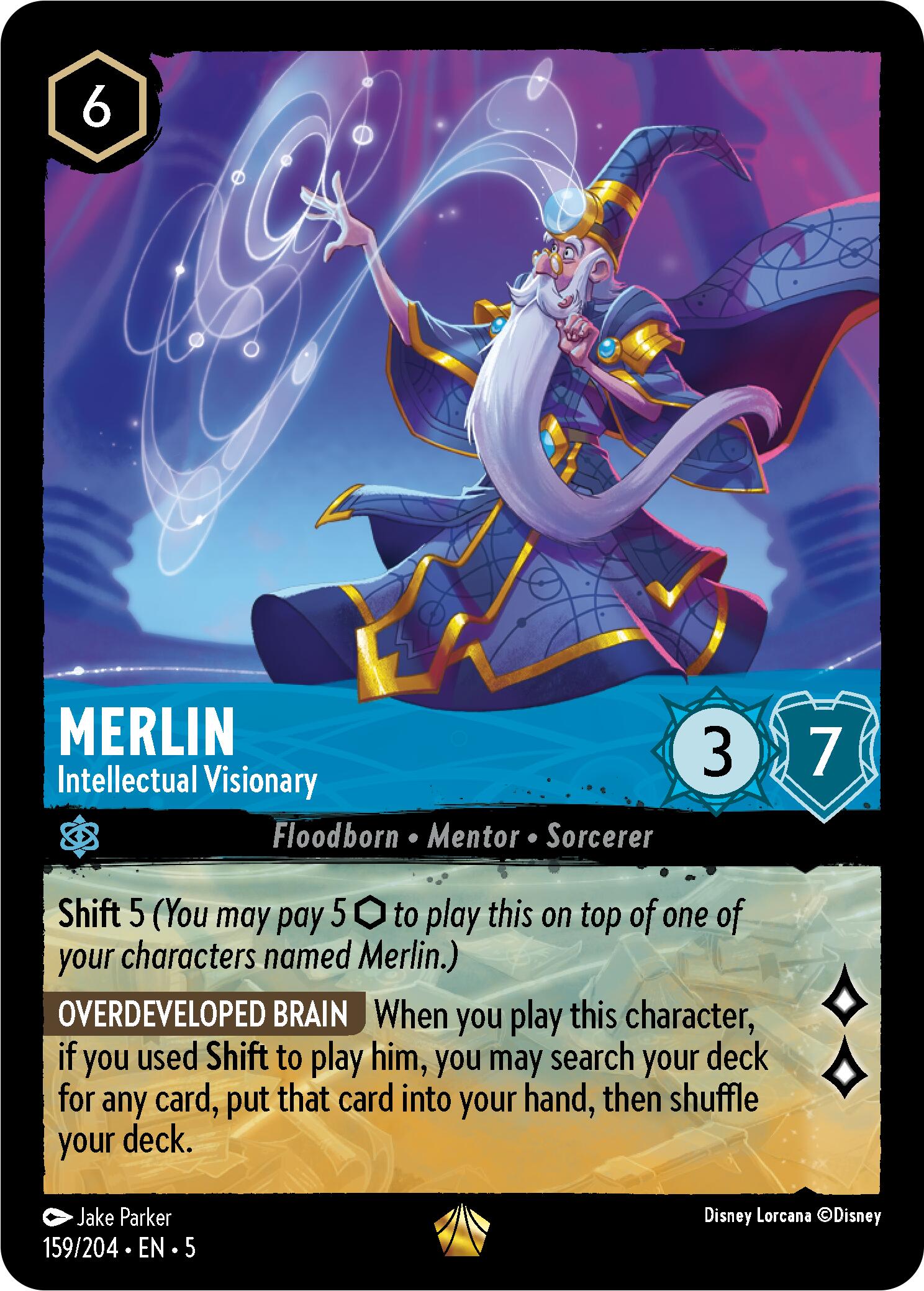 Merlin - Intellectual Visionary (159/204) [Shimmering Skies] | L.A. Mood Comics and Games