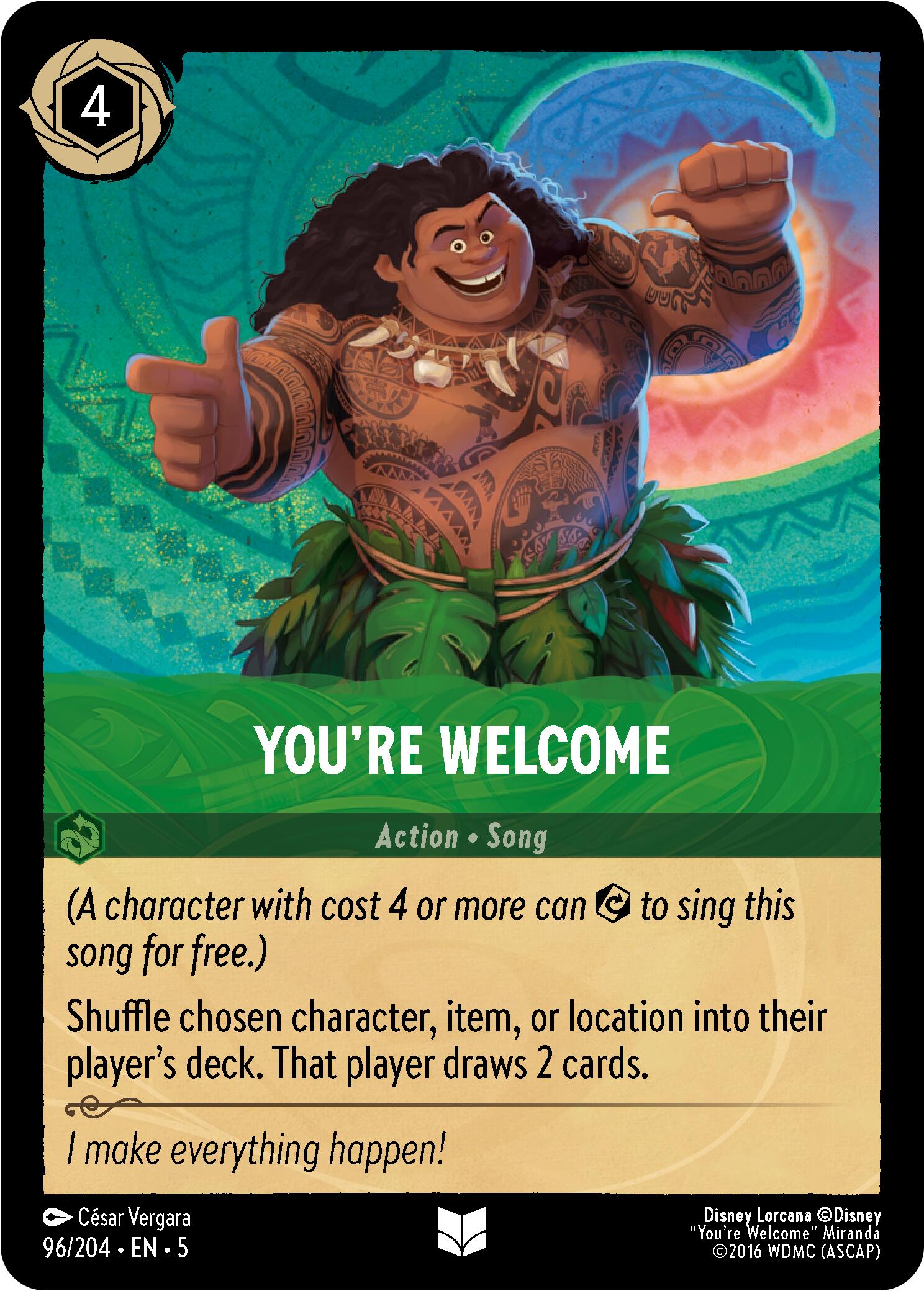 You're Welcome (96/204) [Shimmering Skies] | L.A. Mood Comics and Games