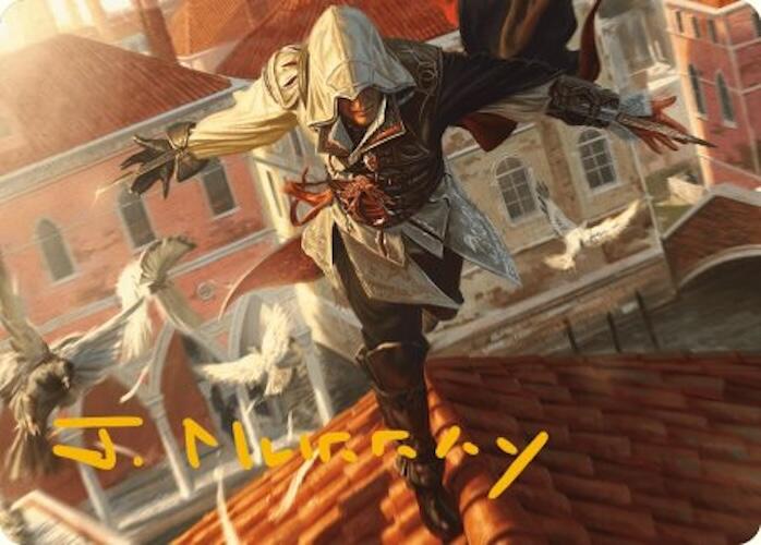 Ezio, Blade of Vengeance Art Card (Gold-Stamped Signature) [Assassin's Creed Art Series] | L.A. Mood Comics and Games