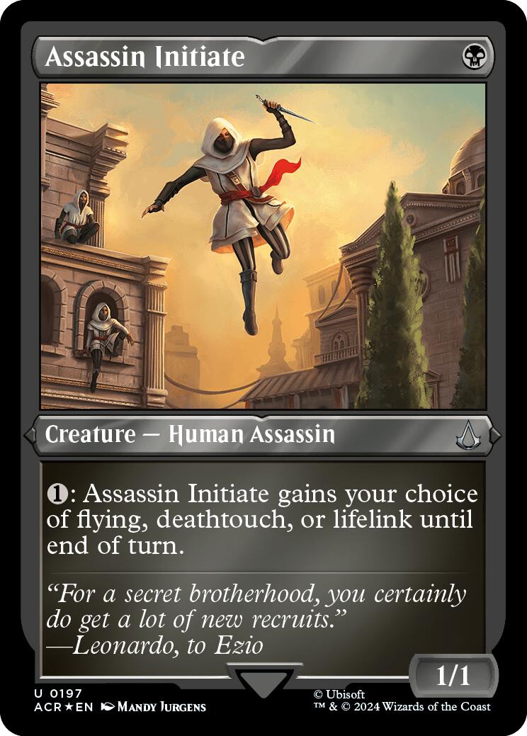 Assassin Initiate (Foil Etched) [Assassin's Creed] | L.A. Mood Comics and Games
