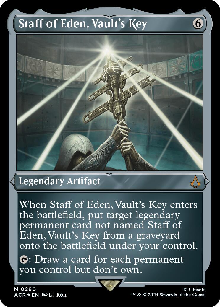 Staff of Eden, Vault's Key (Foil Etched) [Assassin's Creed] | L.A. Mood Comics and Games