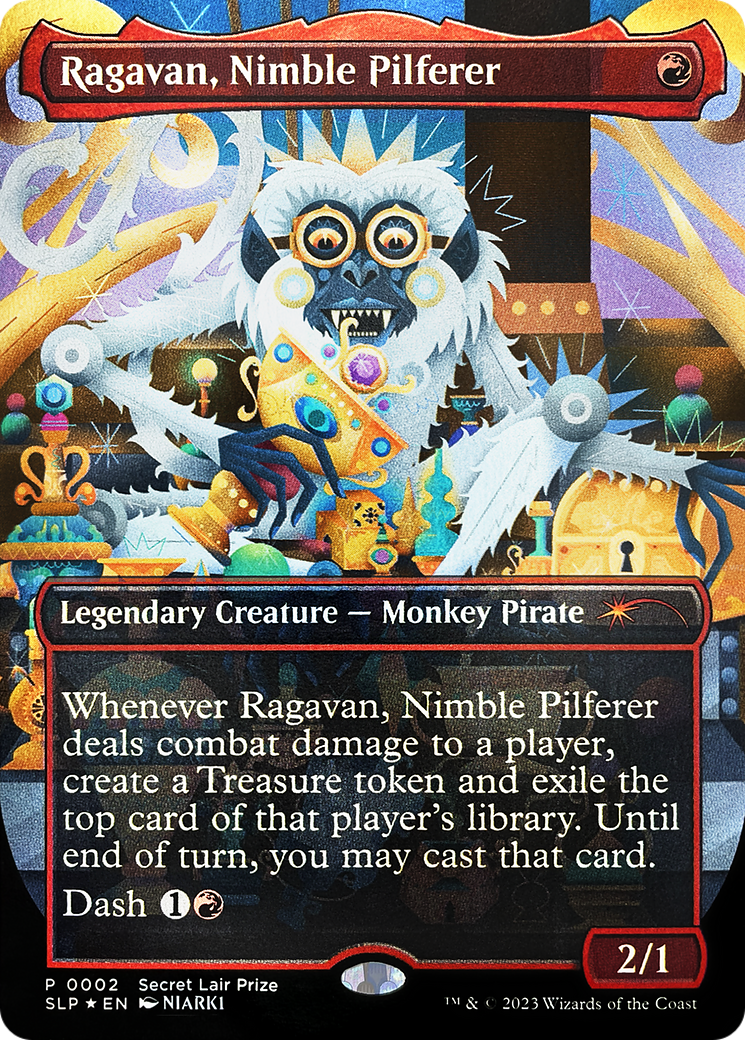 Ragavan, Nimble Pilferer (Borderless) [Secret Lair Showdown] | L.A. Mood Comics and Games
